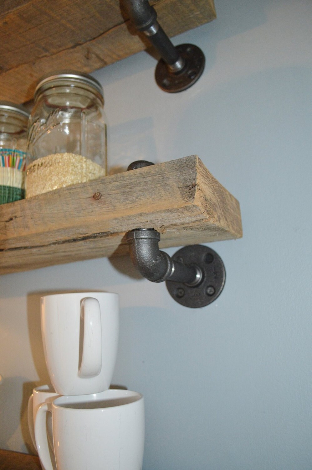 Single Reclaimed Barn Wood Shelf Etsy