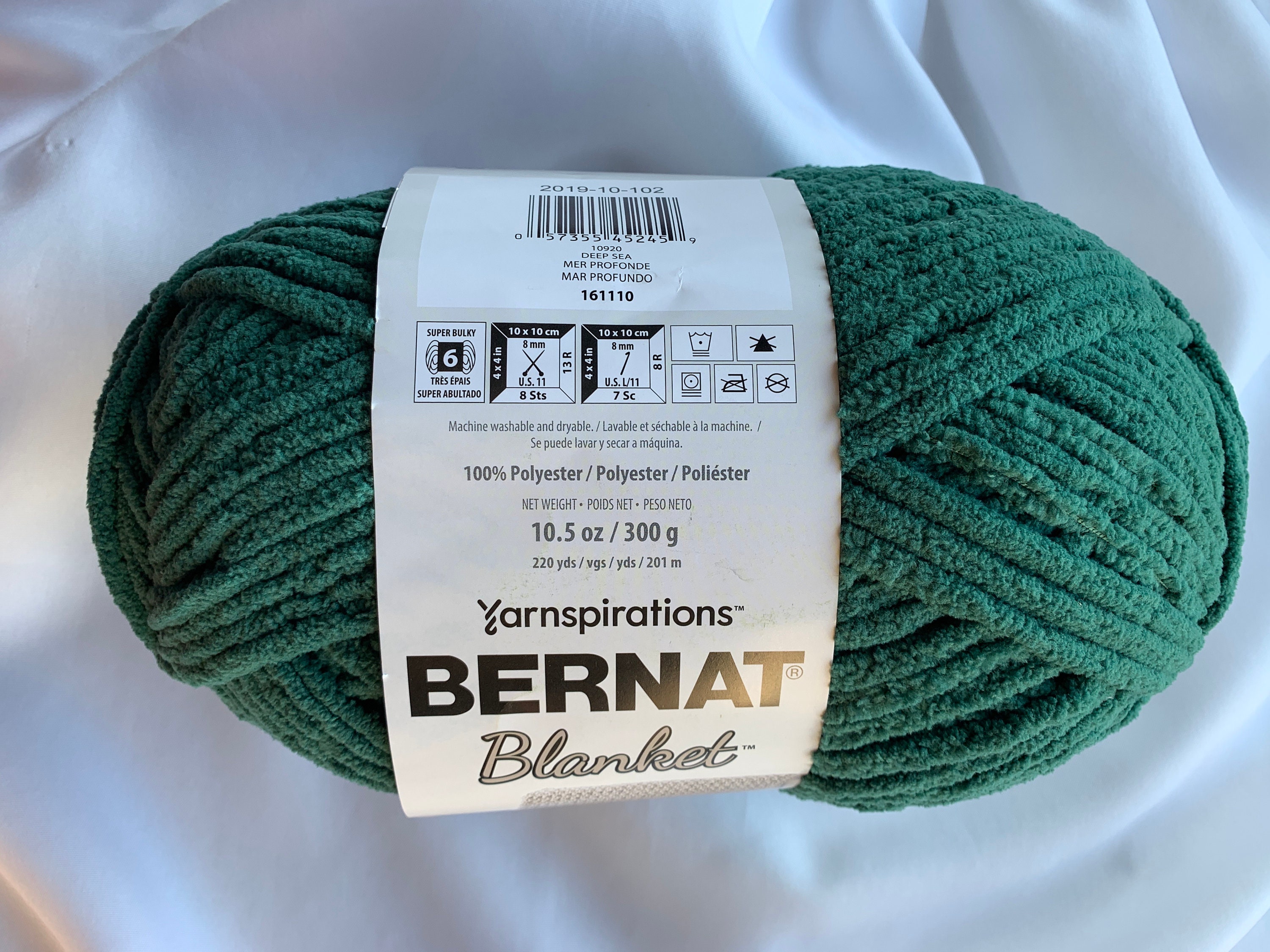 DEEP SEA 10920 Bernat Blanket Yarn 220yds 10.5 Oz Skein Super Bulky 6  Chenille Winter Warm Yarn Crochet Knit Dcoyshouseofyarn -  Denmark