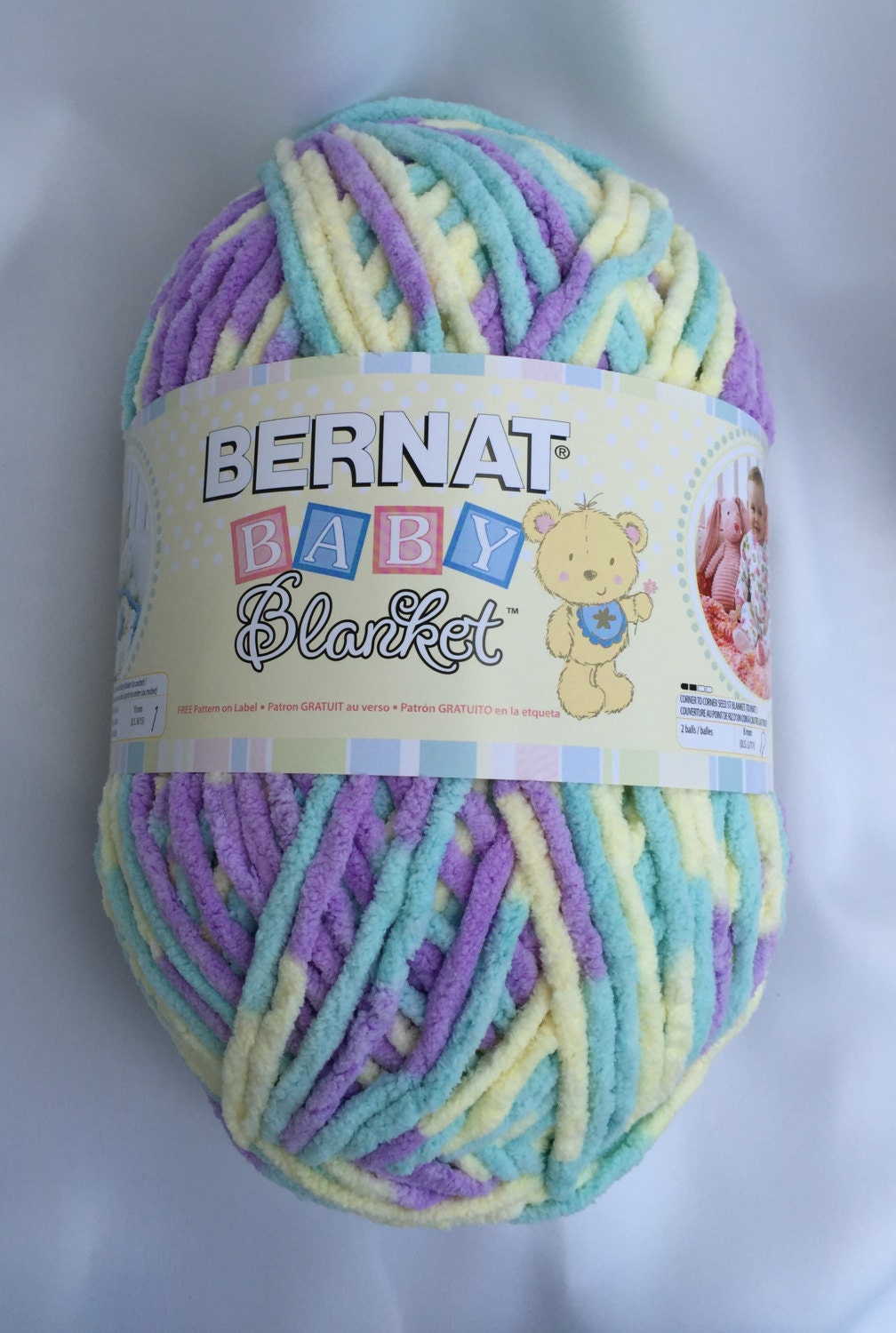 Bernat Baby Blanket Big Ball Yarn - Easter Egg