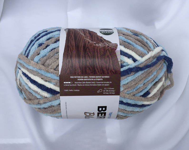 CLOUDY SKY 10828 Bernat Blanket Yarn220yds 10.5 oz Skein Etsy