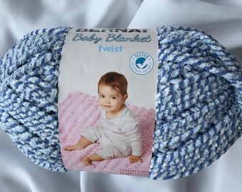 LILAC BUSH 10185 Bernat Blanket Yarn Super Bulky 6 10.5oz Skein Blanket  Yarn Yarn Supply Knit Crochet Supply Multi Color 