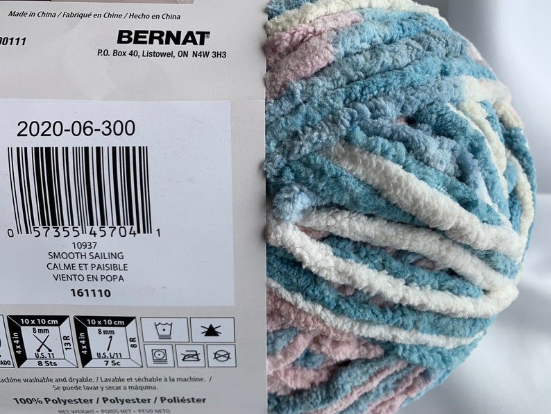 Smooth Sailing 10937 Bernat Blanket Yarn 10.5 Oz 220yds300g Etsy