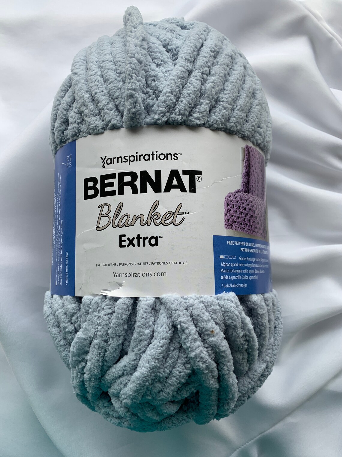 Softened Blue 27009 Bernat Blanket EXTRA 97yds 10.5 Oz Skein Etsy