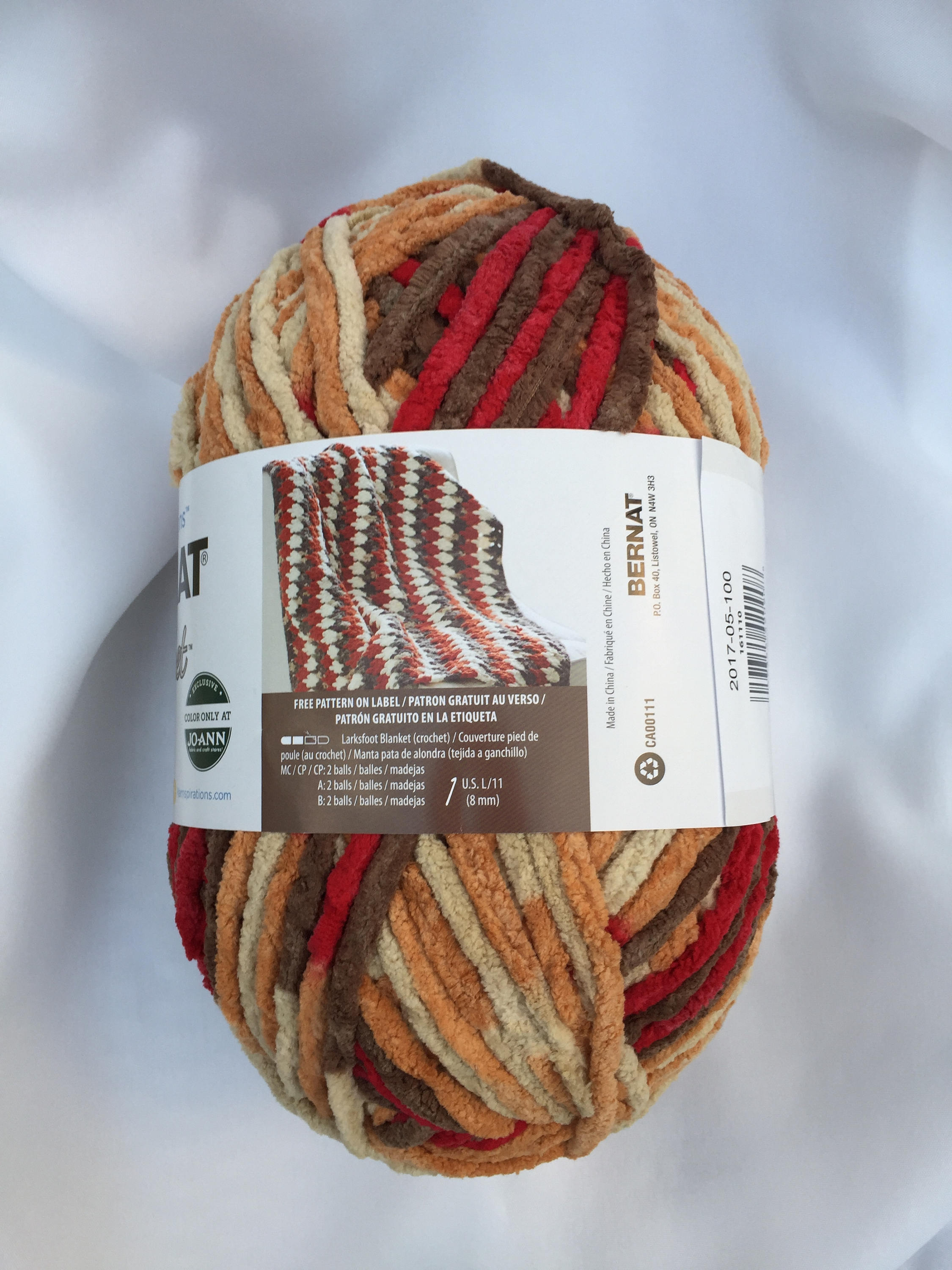 AUTUMN LEAVES 10827 Bernat Blanket Yarn220yds 10.5 oz Skein Etsy