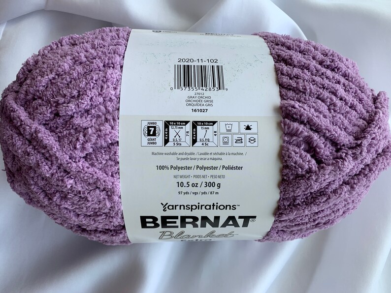 GRAY ORCHID 27012 Bernat Blanket EXTRA 97 Yds 10.5 Oz Skein Etsy