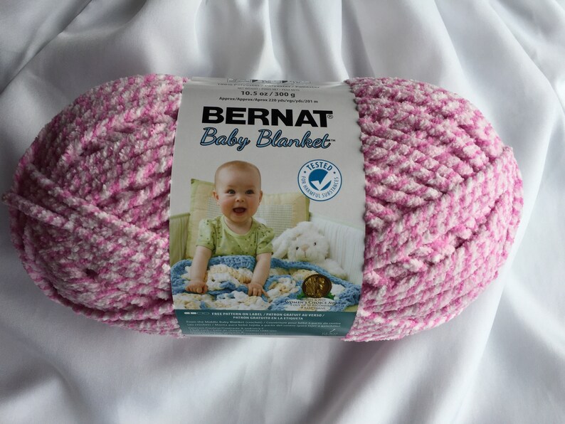 Pink Twist 10001 Bernat Baby Blanket Yarn 220yds 10.5 Oz Etsy