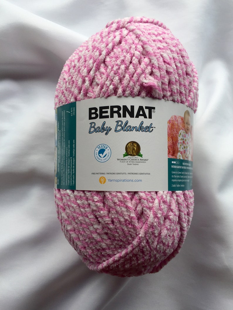Pink Twist 10001 Bernat Baby Blanket Yarn 220yds 10.5 Oz Etsy