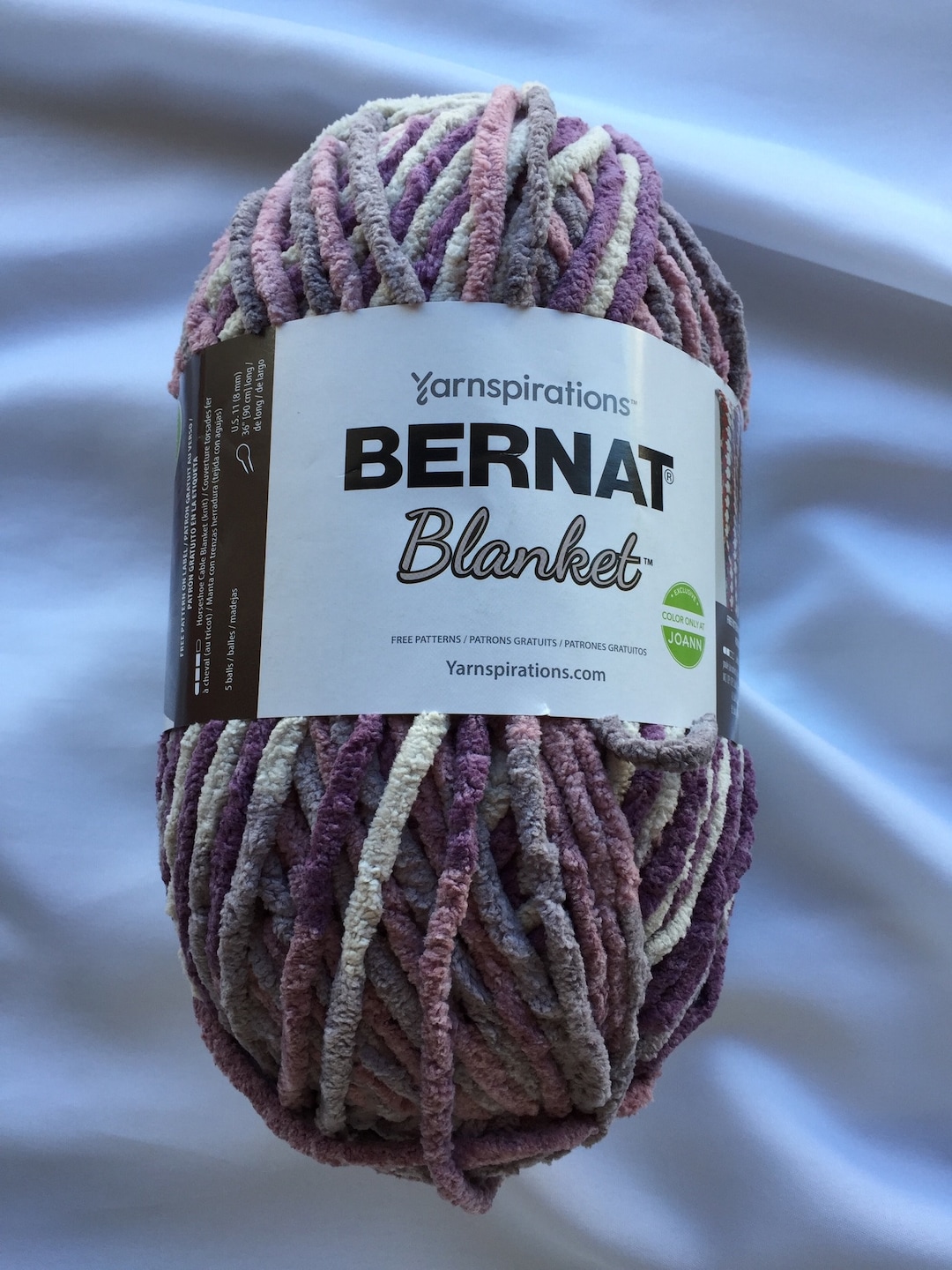 Aubergine 10832 Purple Haze 10839 Bernat Baby Blanket Yarn~220yds~  Oz Super Bulky (6) Chenille Soft Yarn Last One Dcoyshouseofyarn Hong 