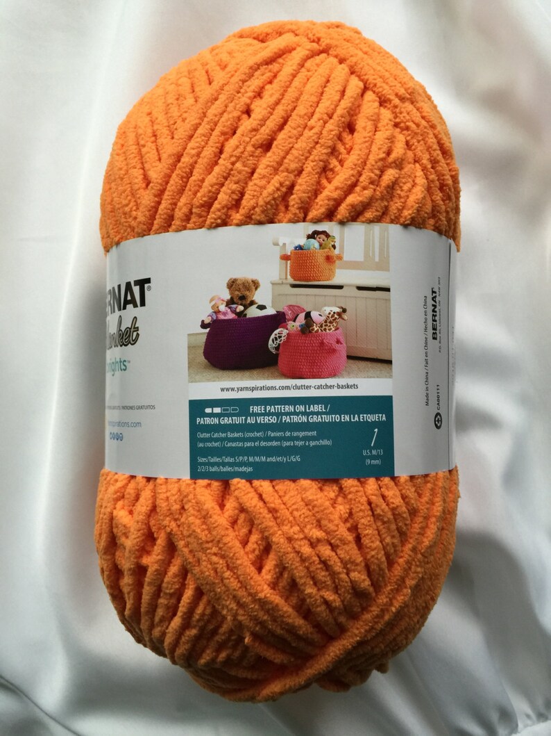 CARROT ORANGE 12002 Bernat Blanket Brights 10.5 oz Skein Etsy