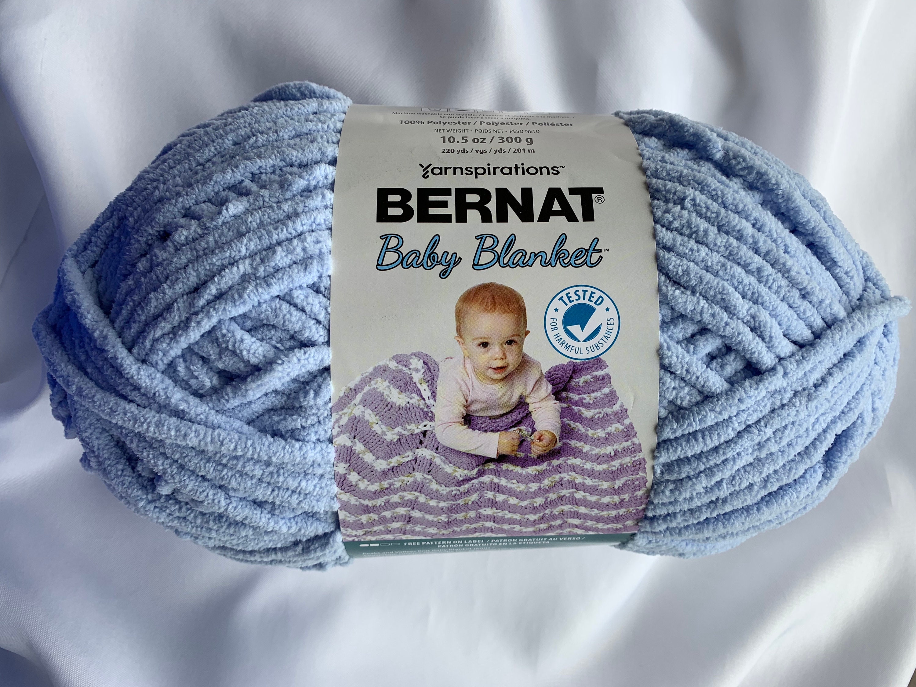 Bernat Blanket Navy Yarn - 3 Pack of 150g/5.3oz - Polyester - 6 Super Bulky - 108 Yards - Knitting/Crochet