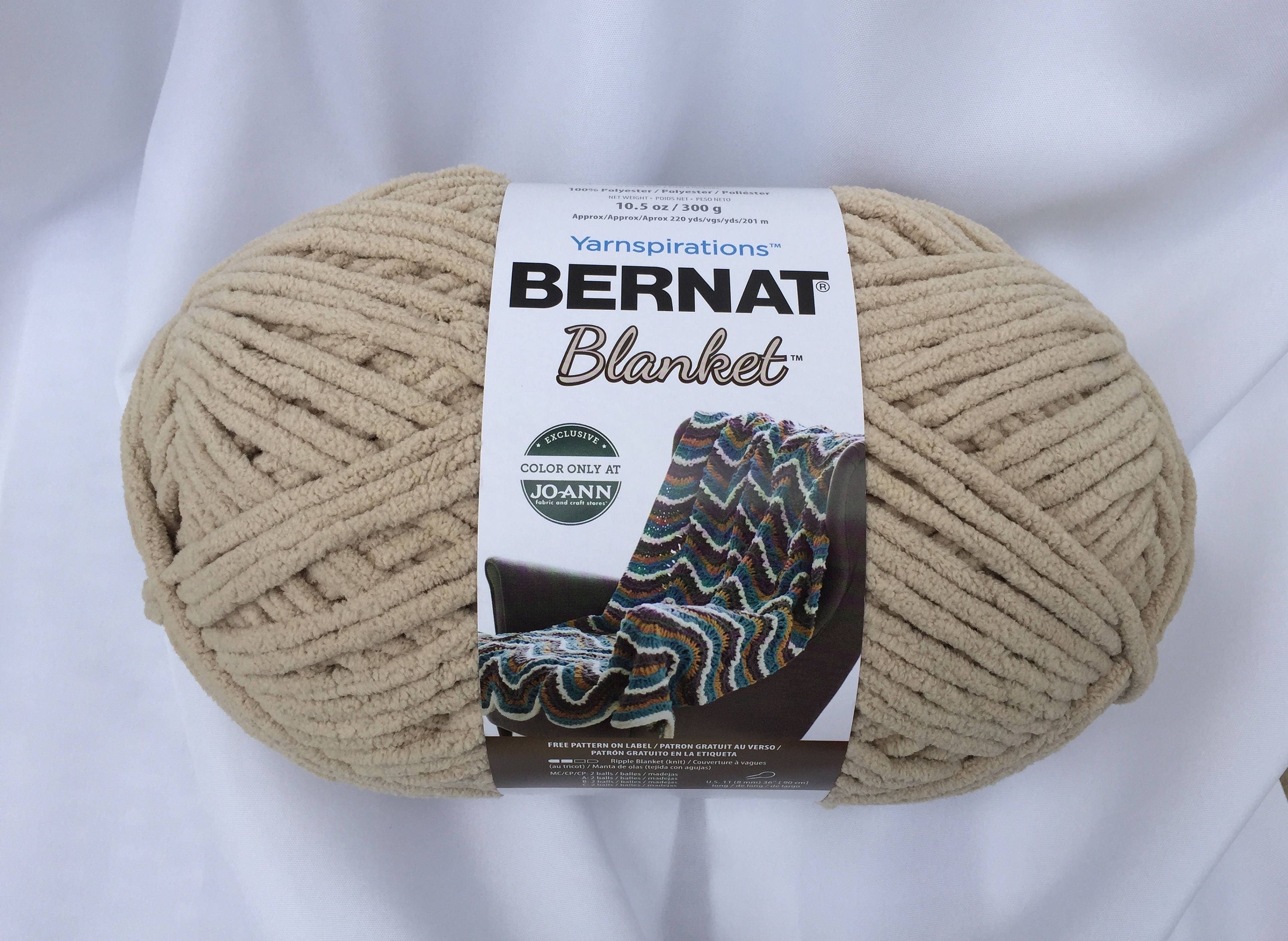 Bernat Blanket Big Ball Yarn, Almond