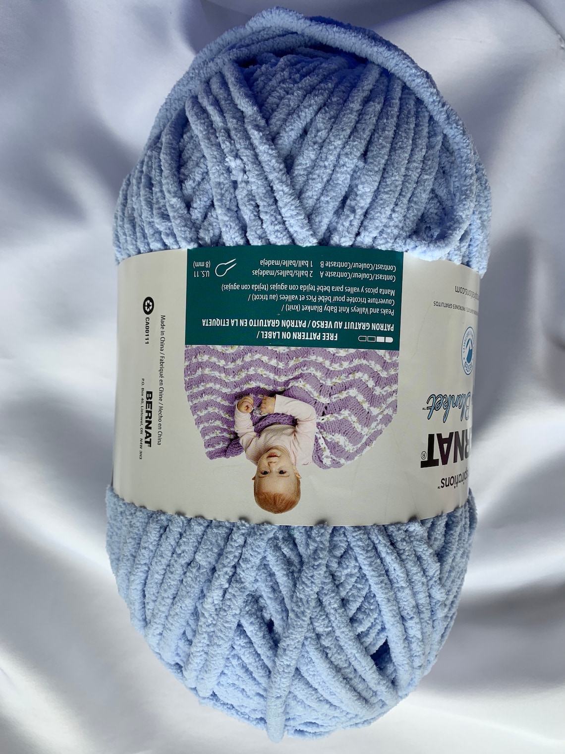 Baby Blue 04202 Bernat Baby Blanket Yarn 10.5 Oz Skein Etsy