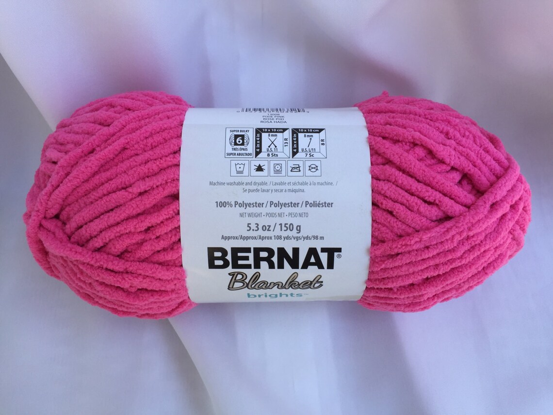 PIXIE PINK 13008 Bernat Blanket Brights 150g 5.3 Oz Etsy