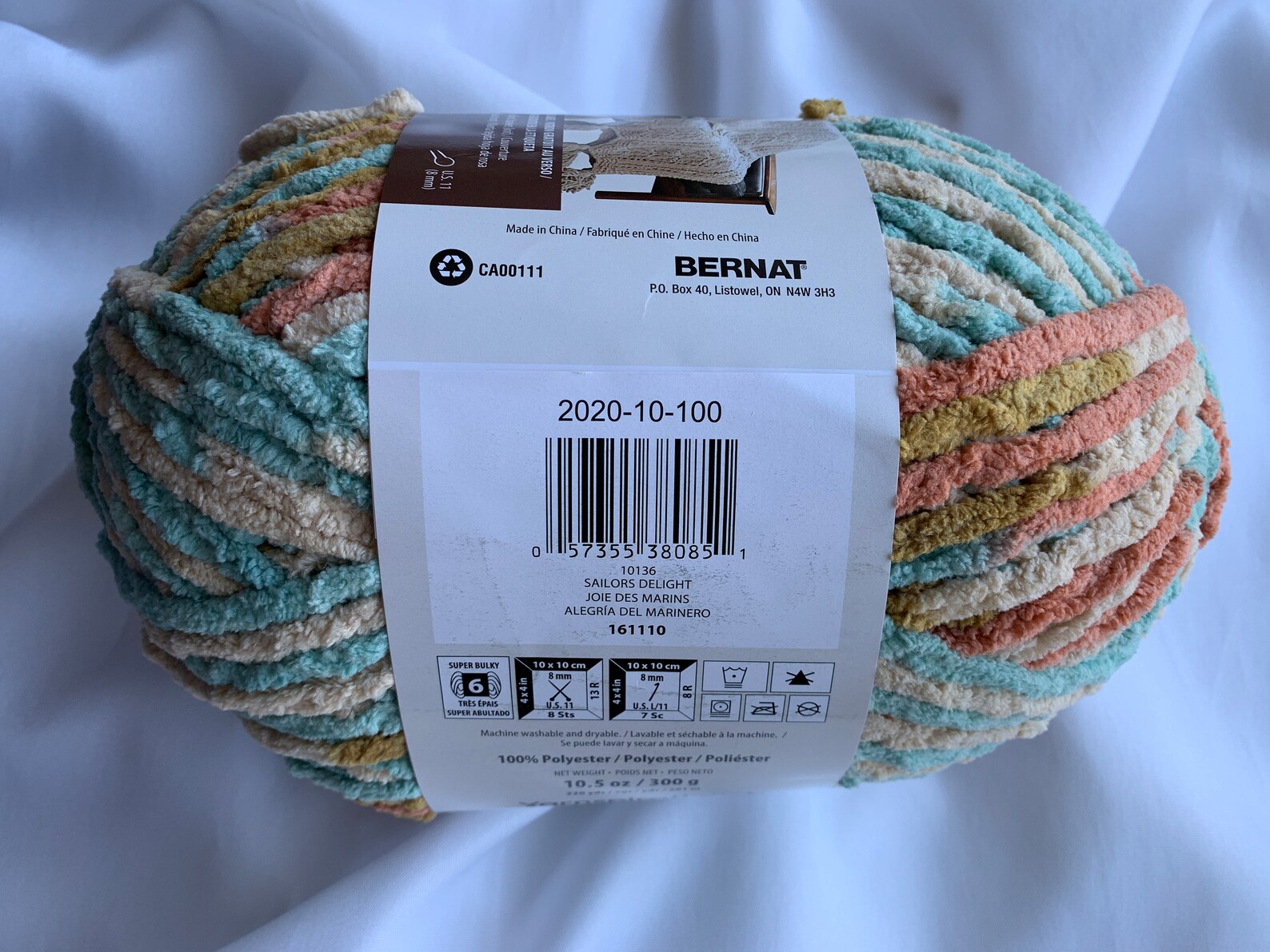 SAILORS DELIGHT Bernat Blanket Yarn 10136 10.5oz Skein 220 Etsy