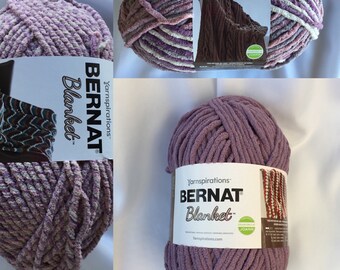 Aubergine 10832 Purple Twist 10831 Purple Haze 10839 Bernat Baby Blanket Yarn220yds 10.5 Oz Super Bulky 6 Chenille Soft Yarn Etsy Canada