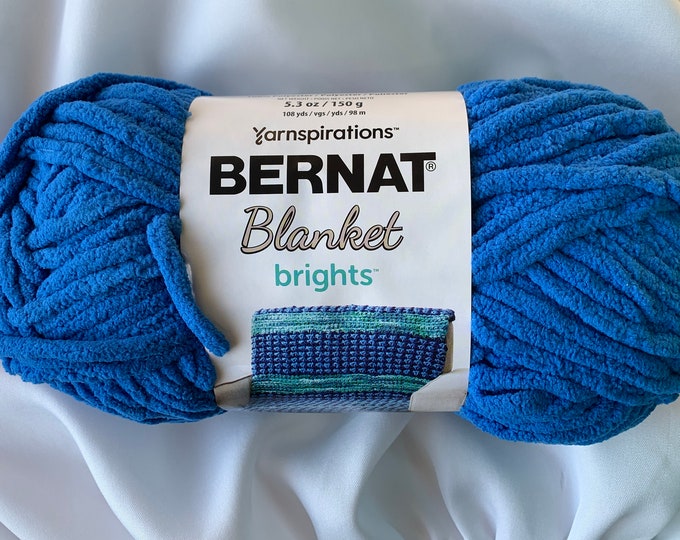 Bernat Blanket Brights JUMP ROPE VARG 12015 Yarn Big 10.5 Oz Skein