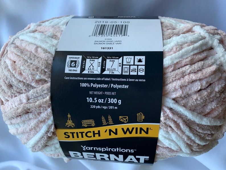 SALMON SAND VARG 31005 Bernat Blanket Yarn 10.5 oz Skeins Etsy