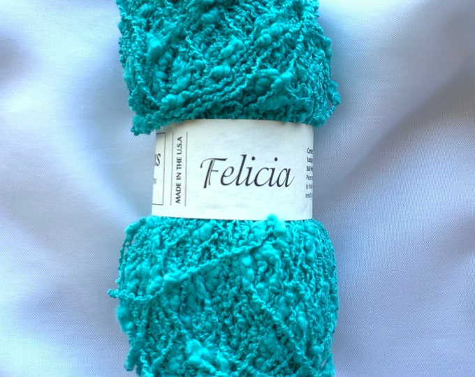 Ironstone Yarns Felicia Cotton Solid 556.8 Jade Green 100g Boucle