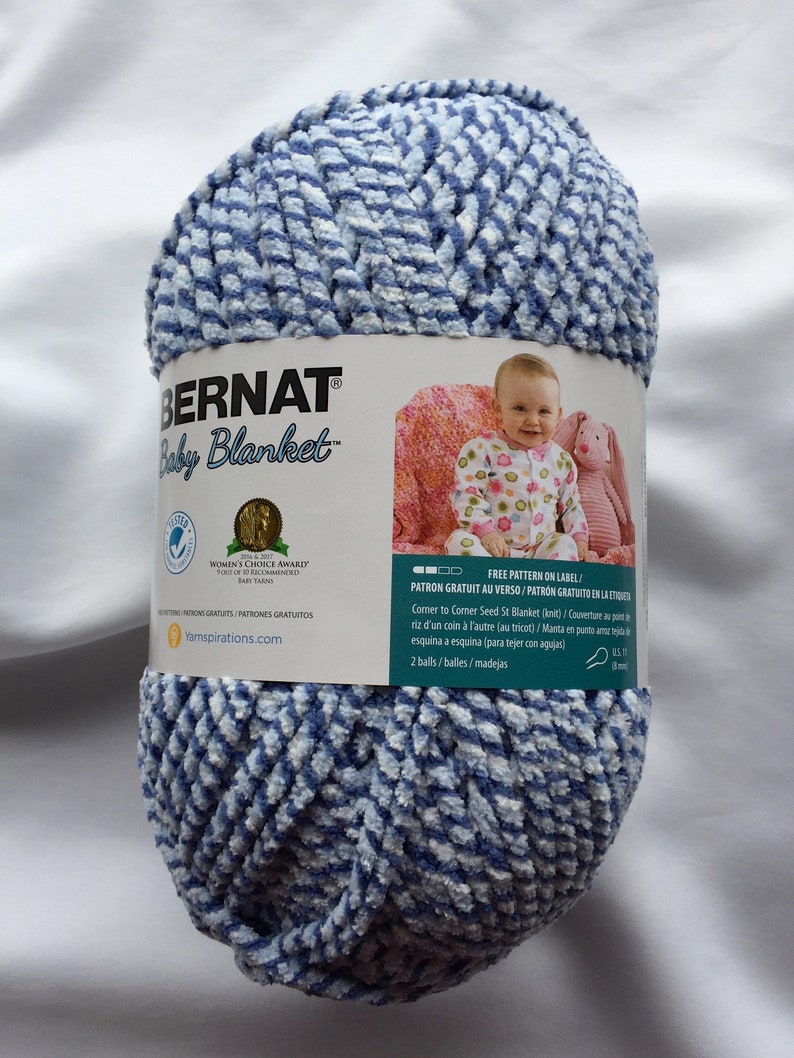 Blue Twist 10002 Bernat Baby Blanket Yarn 220yds 10.5 oz Etsy
