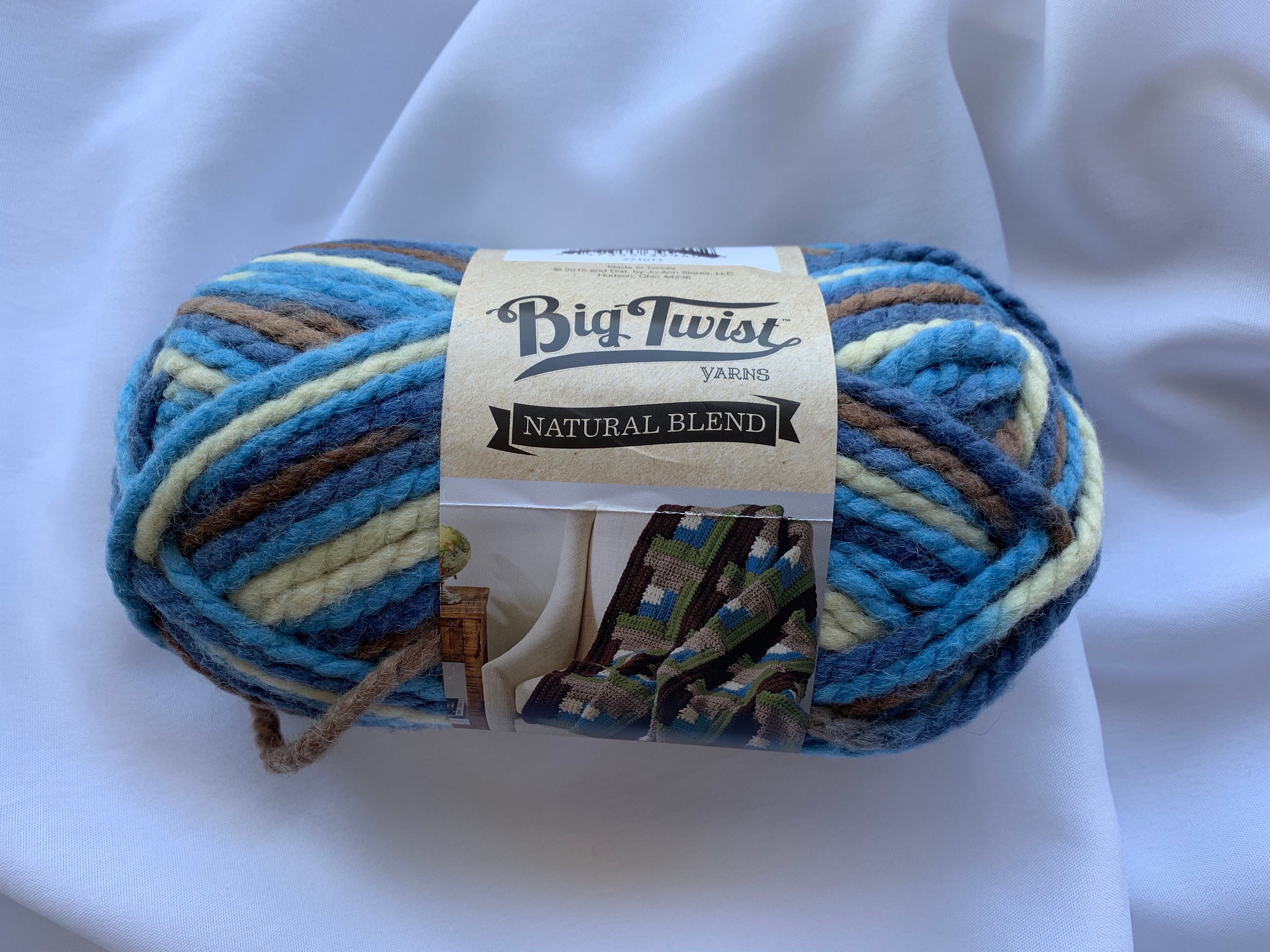 5oz Super Bulky Acrylic & Wool 105yd Natural Blend Yarn by Big Twist by Big  Twist