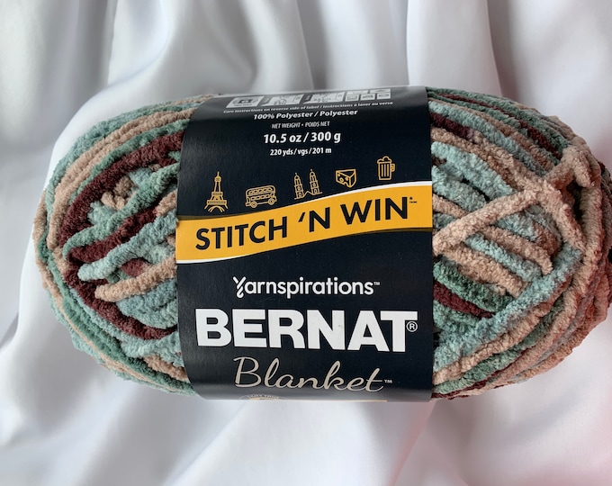 MULLED FROST 04801 Bernat Blanket Yarn 220yds 10.5 Oz Skein Super Bulky