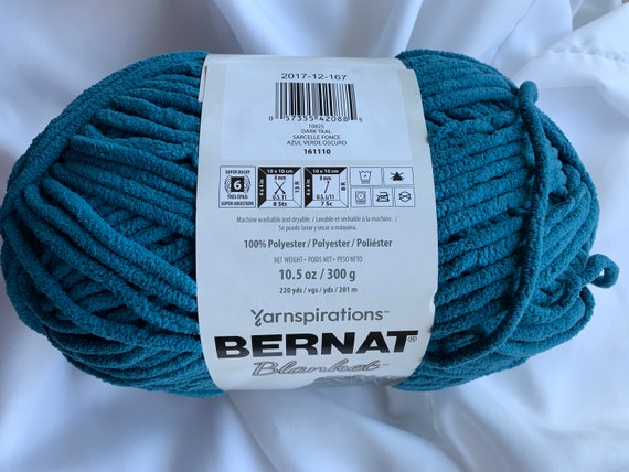 Lot of 4 - Yarnspirations Bernat Blanket Brights Yarn, 10.5oz 220yds -  Dutch Goat