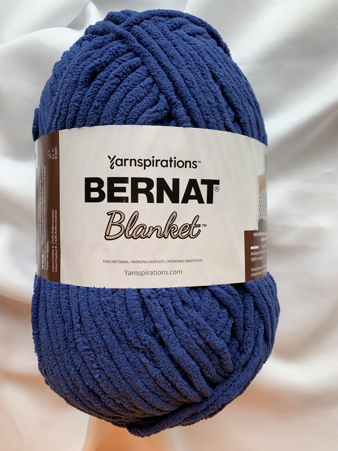 Lapis 10800 Deep Blue Bernat Blanket Yarn 10.5 Oz220 Yds Coastal