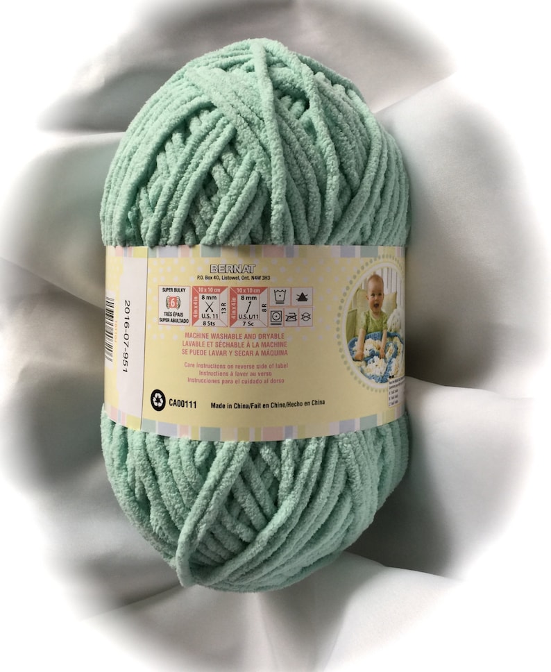 Seafoam 04736 Bernat Baby Blanket Yarn10.5 oz Skein UPC | Etsy