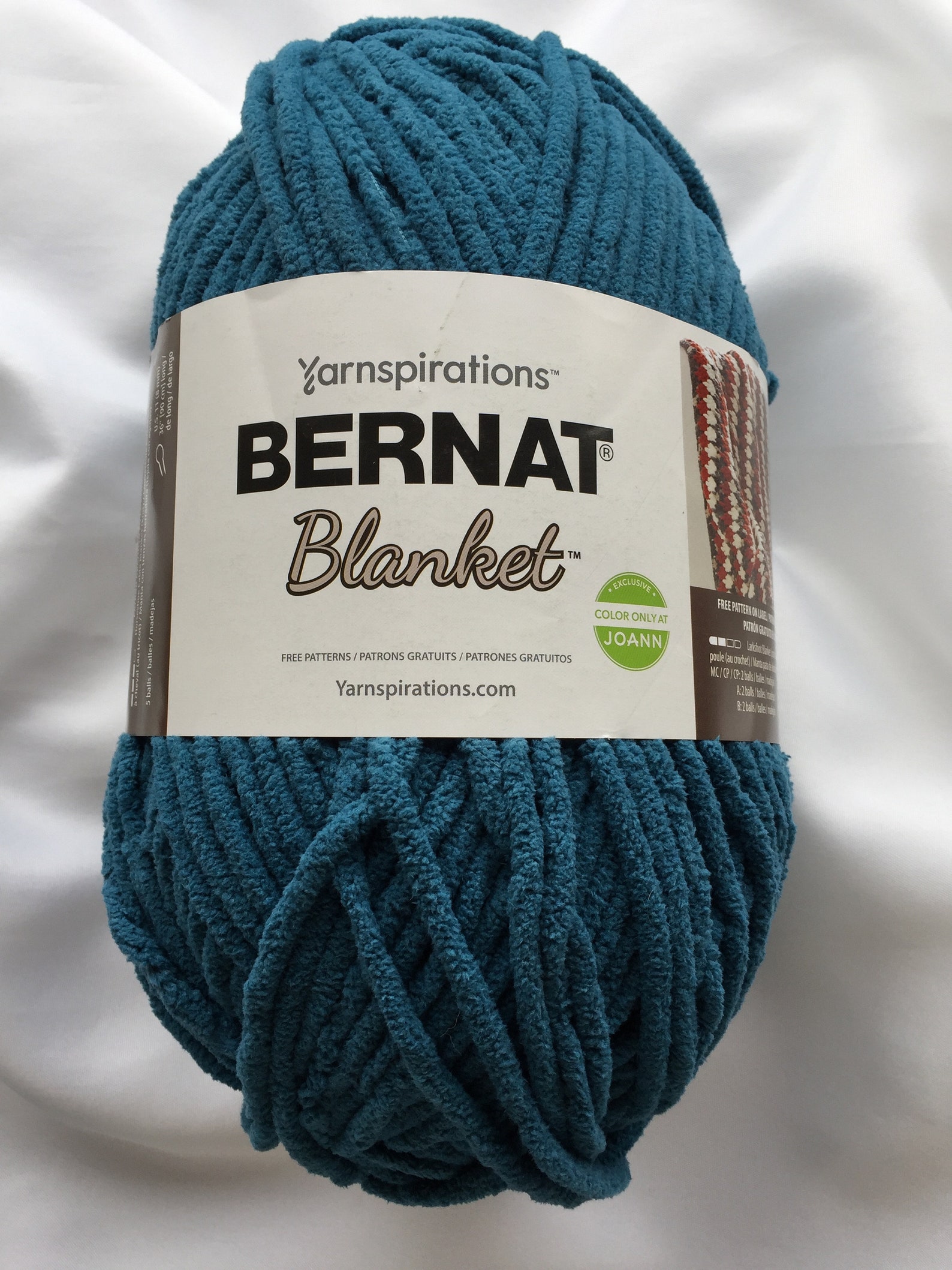 Dark Teal 04745 Bernat Blanket Yarn 10.5 oz Skein Baby Etsy