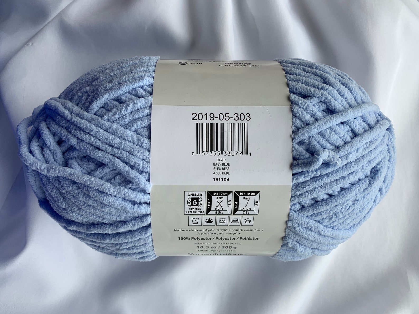 Baby Blue 04202 Bernat Baby Blanket Yarn 10.5 Oz Skein Etsy