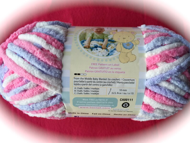 Blue Bernat Baby Blanket Yarn 3 5 Oz Skein Ug 86yds Skein Pink Sewing Fiber Macrame Safarni Org
