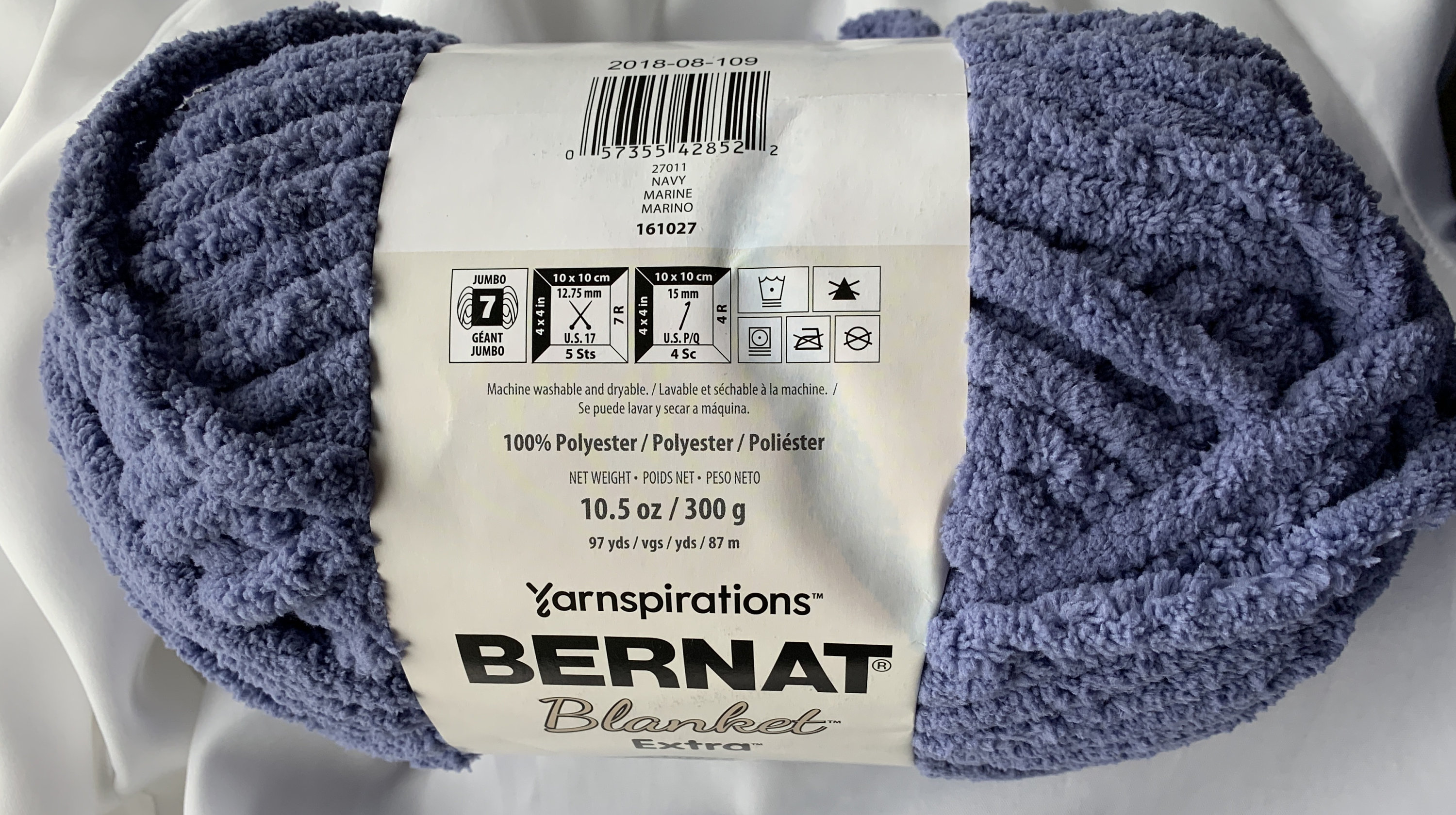NAVY 27011 Bernat Blanket EXTRA Yarn 97yds 10.5 oz Skein Etsy