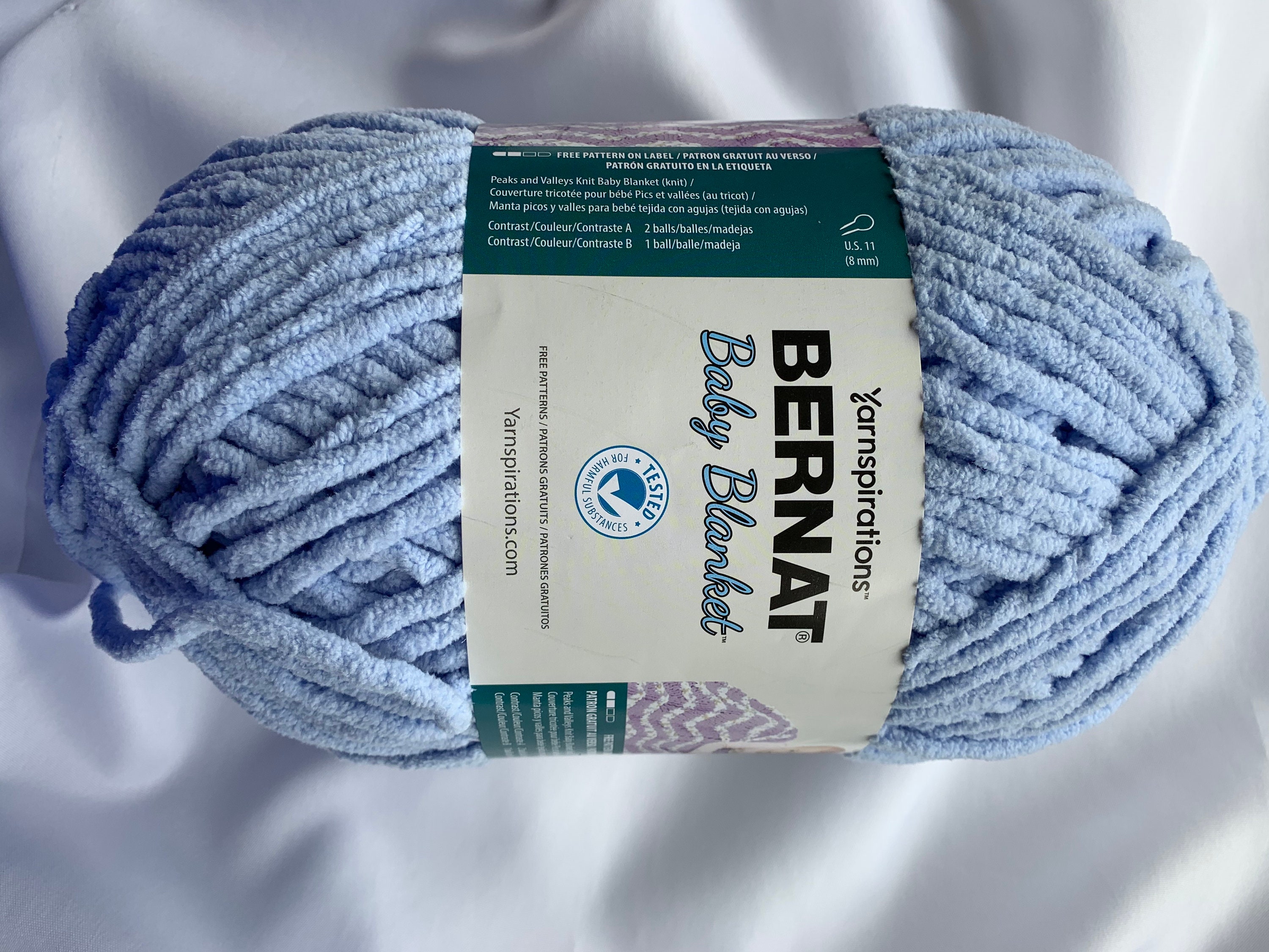 Baby Blue 04202 Bernat Baby Blanket Yarn 10.5 Oz Skein Etsy