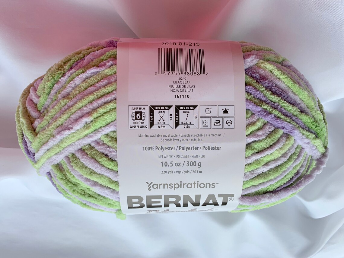 LILAC LEAF Bernat Blanket Yarn 10240 220yds 10.5 Oz Etsy