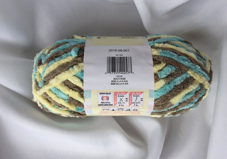 Beach Babe 03735 Bernat Baby Blanket Yarn 3.5 oz. 100g 72 Etsy