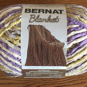 LILAC BUSH 10185 ~ Bernat Blanket Yarn ~ Super Bulky (6) ~ 10.5oz Skein Blanket Yarn ~ Yarn Supply ~ Knit ~ Crochet Supply ~ Multi Color