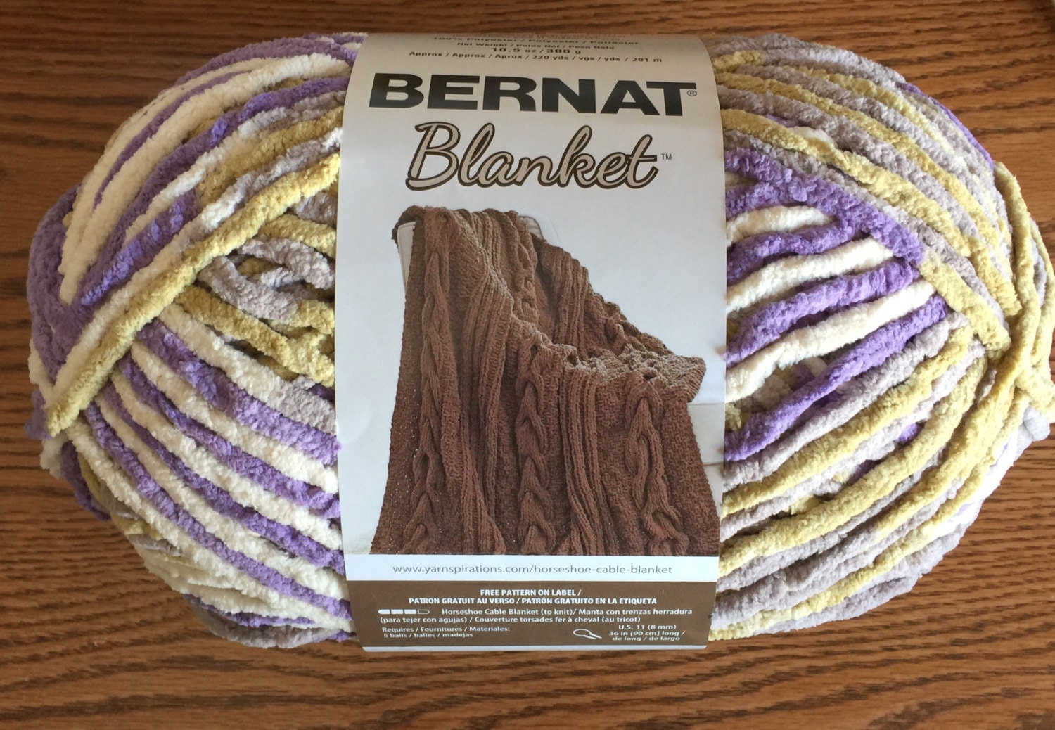 Yarnspirations Bernat Baby Blanket Yarn 10.5 oz. 220 yds. 8 Different Colors