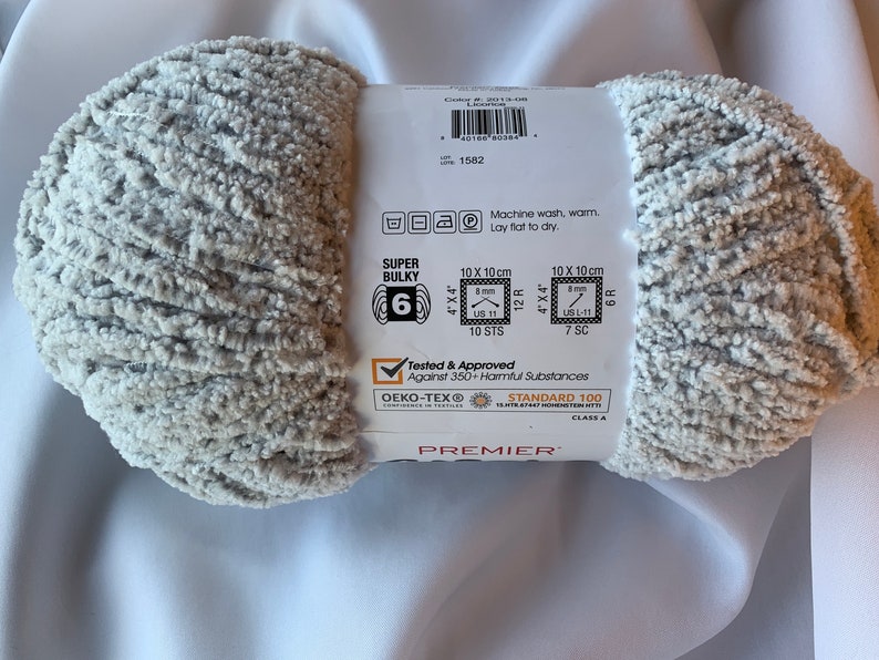 Premier Yarns Snow Cone Licorice Color 201308 Super Bulky Etsy