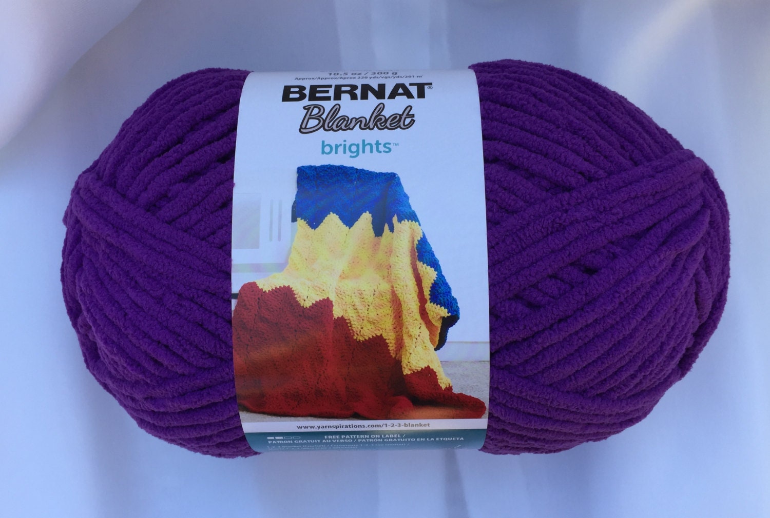 Bernat blanket brights pow purple sale