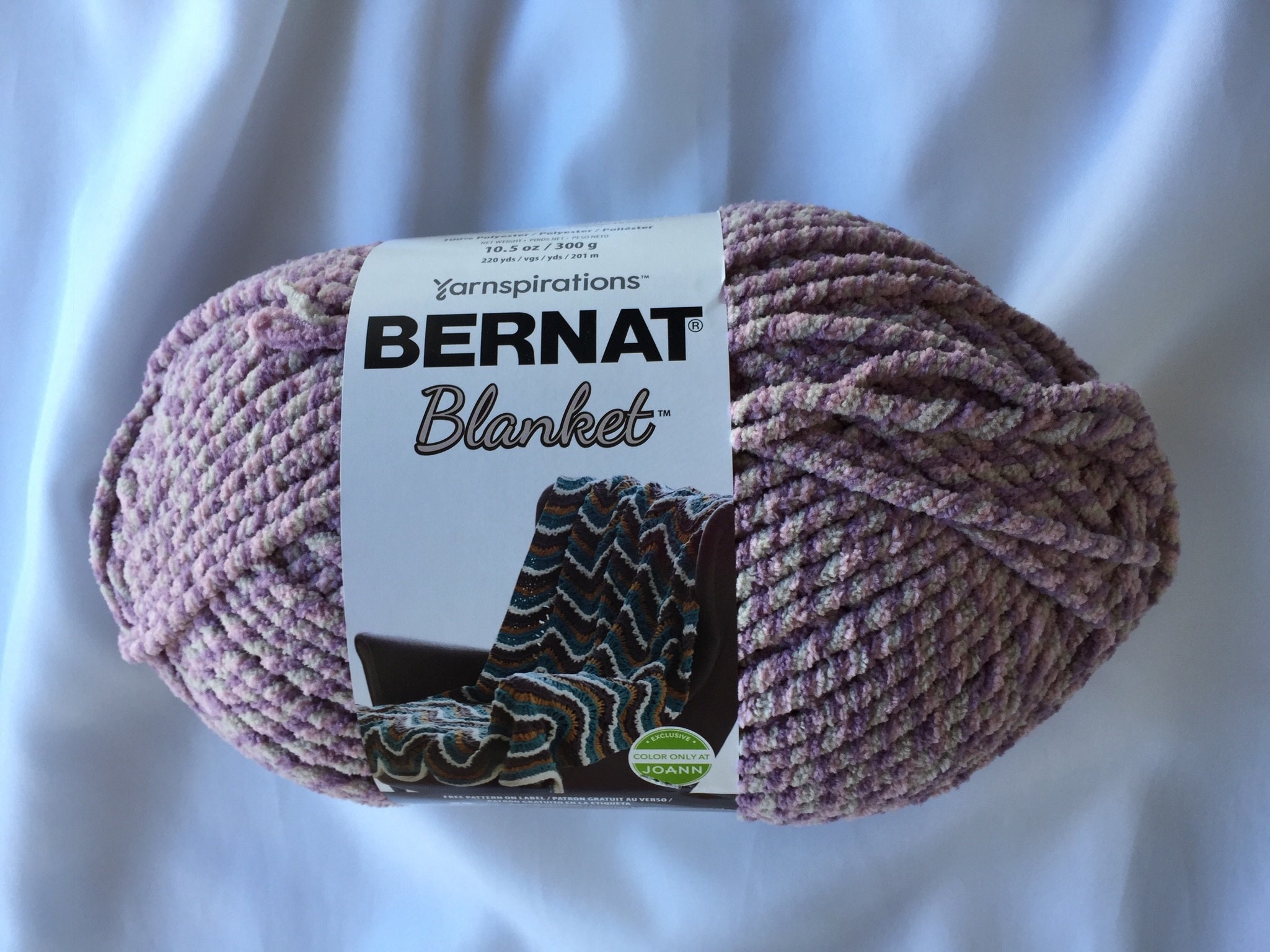 Bernat blanket yarn purple twist hotsell
