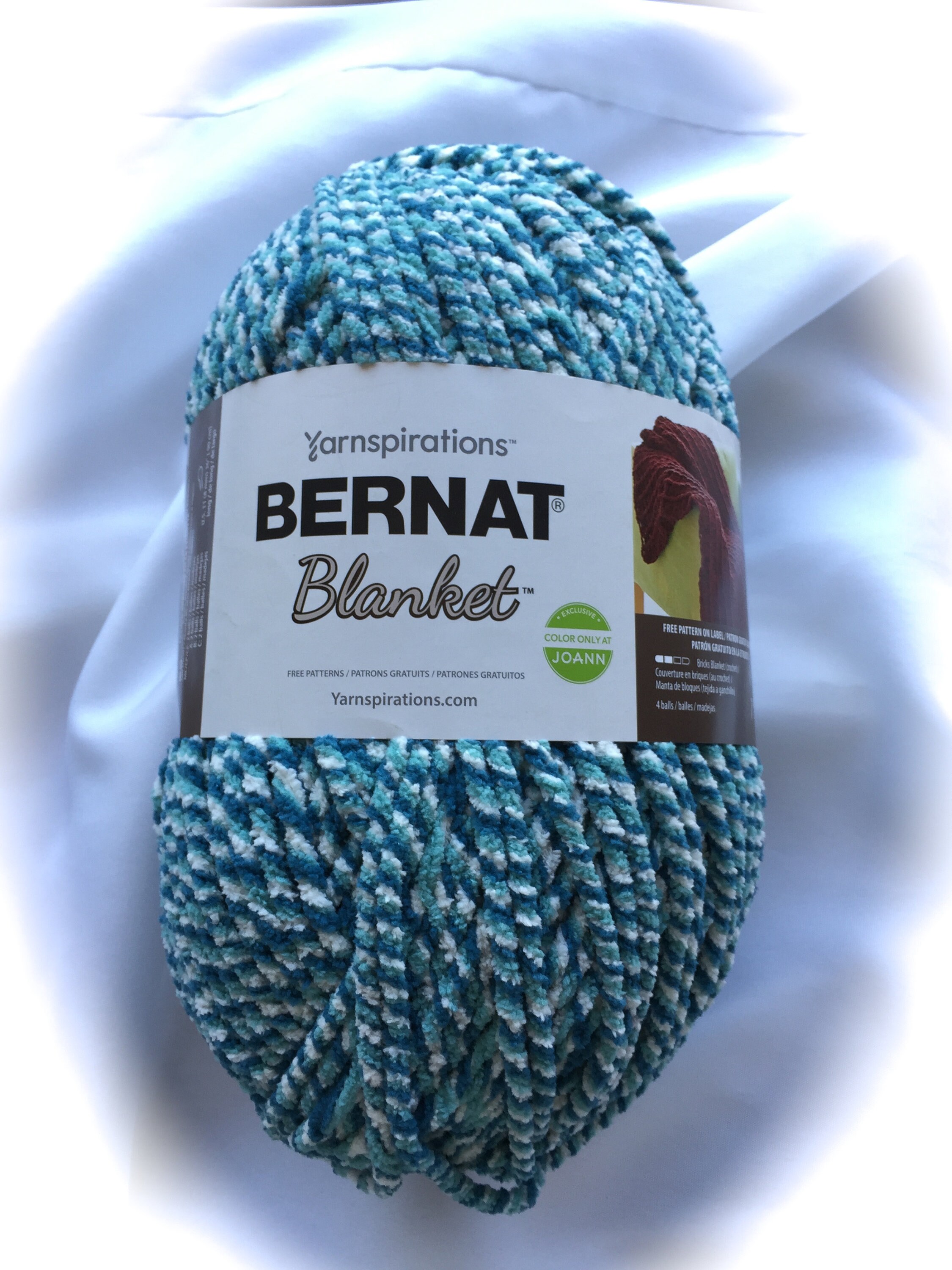 Teal Twist 10833 Bernat Blanket Yarn 10.5 oz Skein Baby Etsy