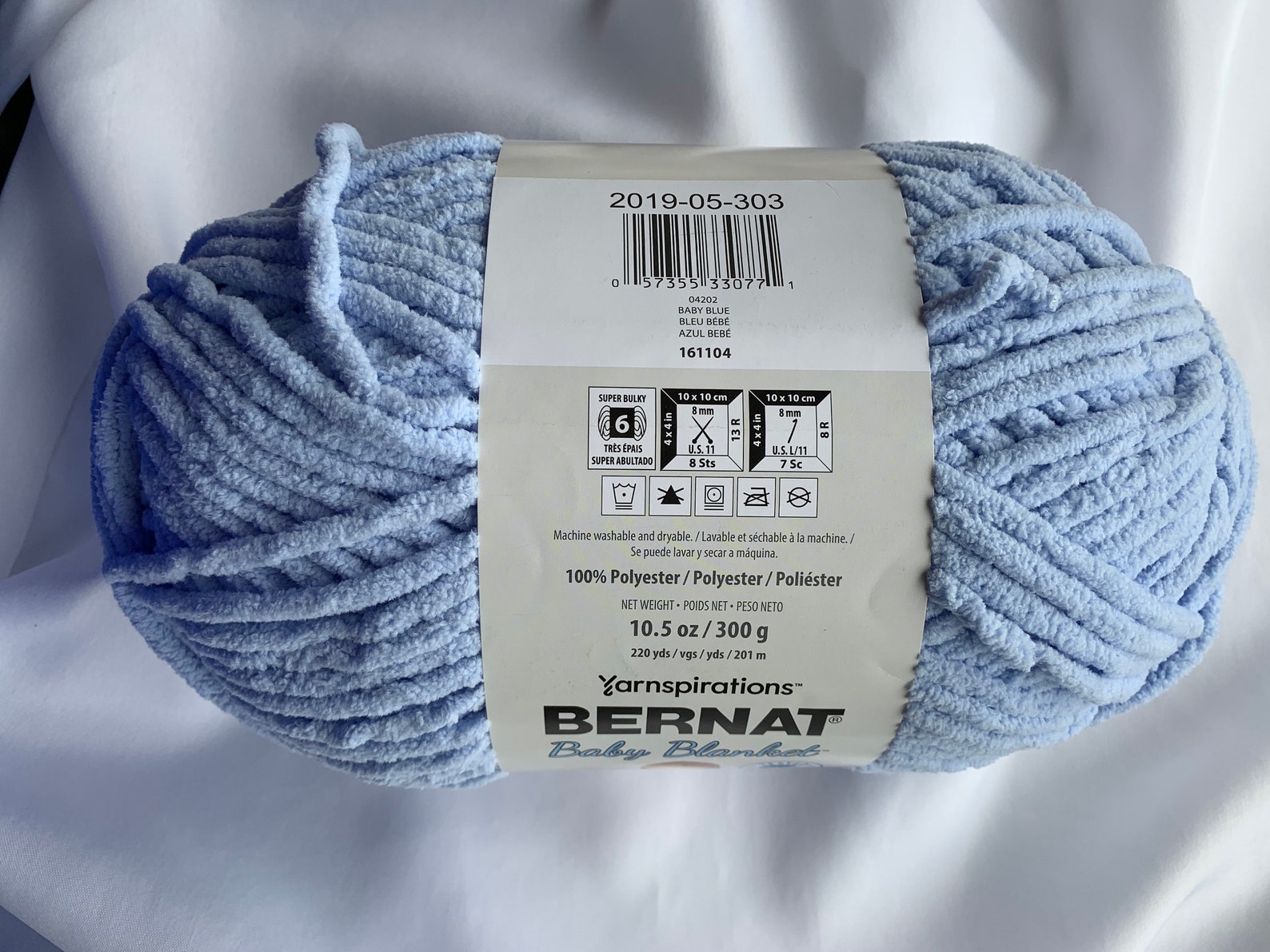 Baby Blue 04202 Bernat Baby Blanket Yarn 10.5 Oz Skein Etsy