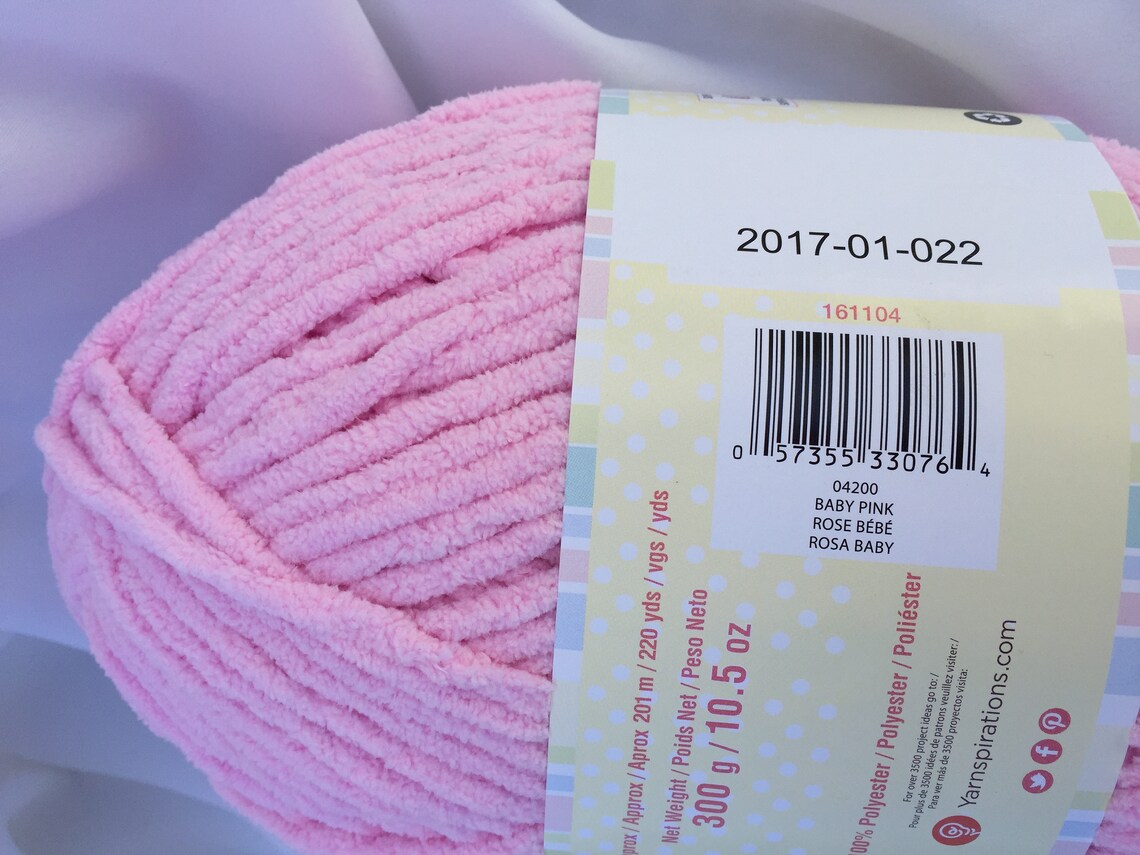 Baby Pink 04200 Bernat Baby Blanket Yarn 10.5 Oz Skein 220 Etsy