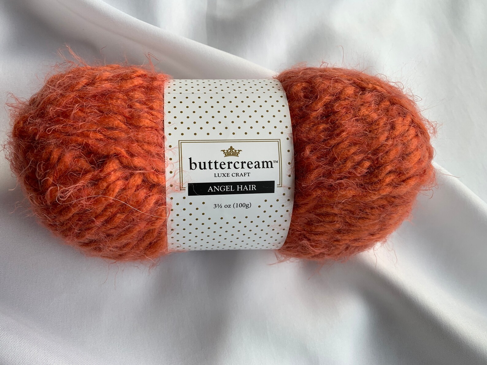 Angel Hair Yarn PUMPKIN BCAH19 by Buttercream Luxe Craft 3.5 Etsy