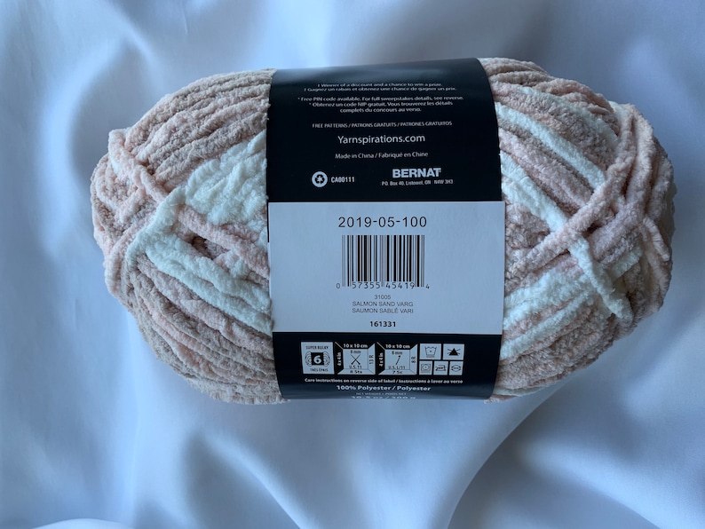 SALMON SAND VARG 31005 Bernat Blanket Yarn 10.5 oz Skeins Etsy