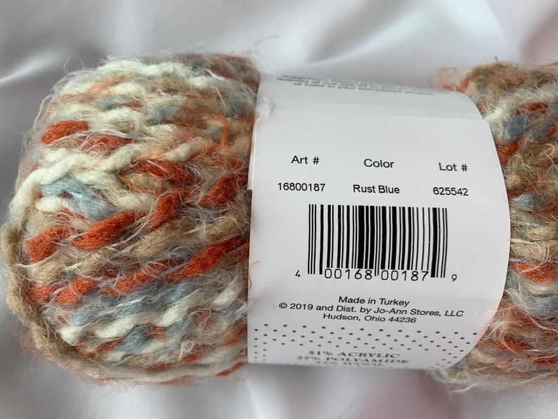 Rust Blue Angel Hair Yarn Buttercream Luxe Craft 3 5 Oz 120 Yds Cowl Scarf And Hats Pillows Soft Warm Knit Crochet Dcoyshouseofyarn Needlepoint Craft Supplies Tools Senerval Eu