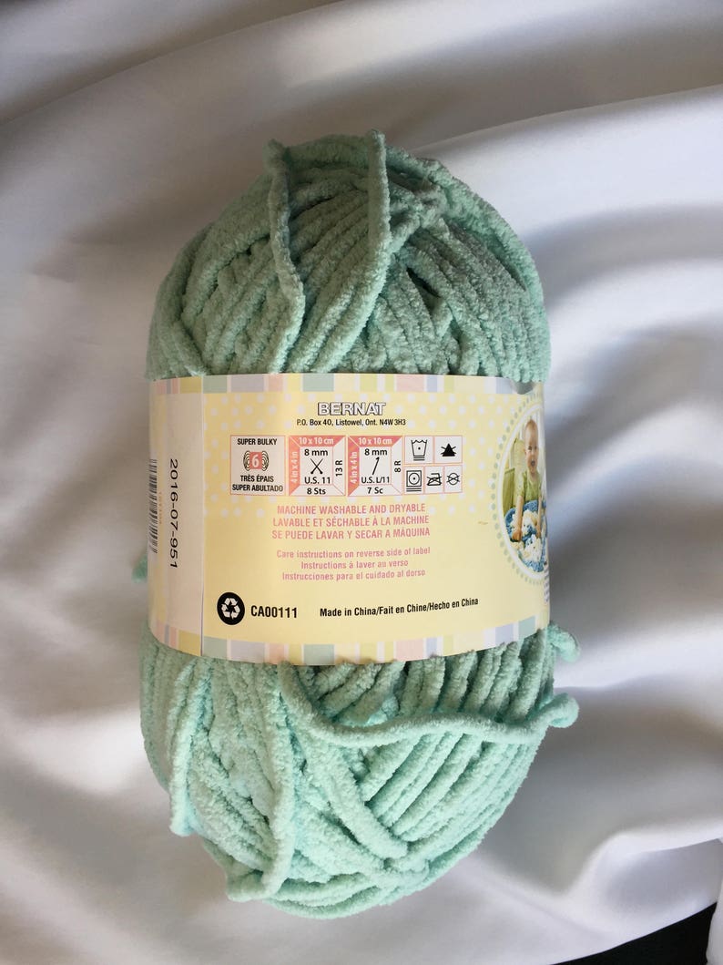 Seafoam 04736 Bernat Baby Blanket Yarn10.5 oz Skein UPC Etsy