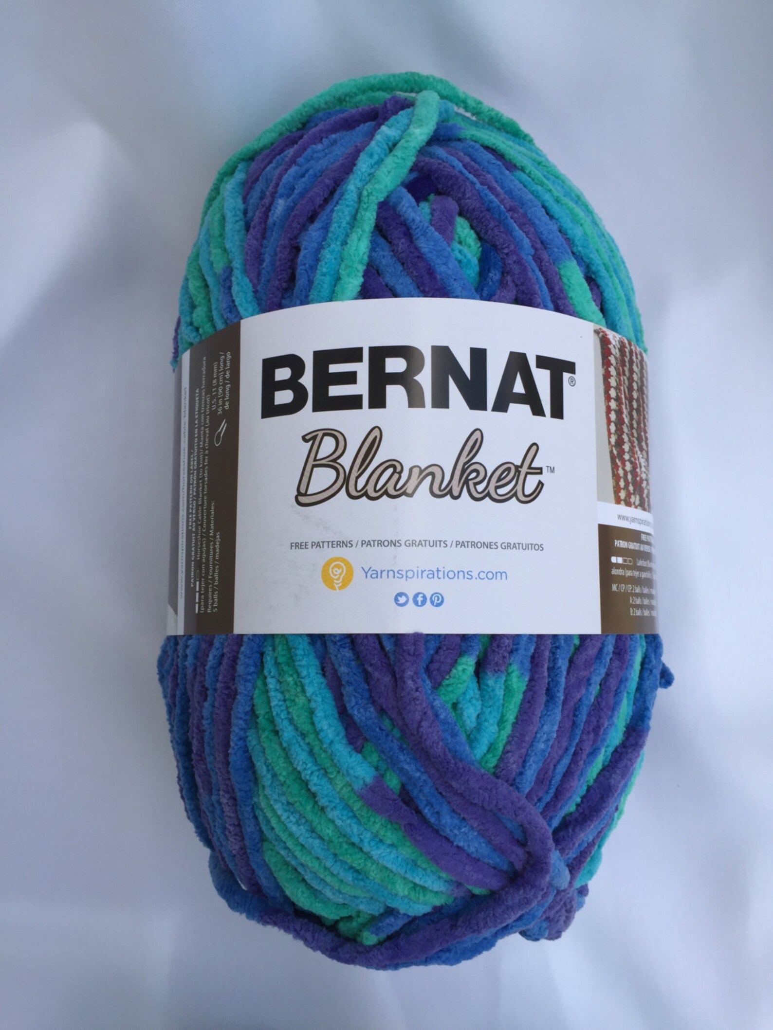 Ocean Shades 10776 Bernat Blanket Yarn 10.5 oz Skein Baby Etsy