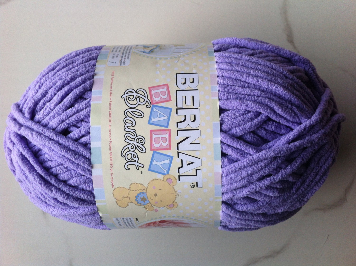 BABY LILAC 04310 Bernat Baby Blanket Yarn 10.5 Skein Etsy