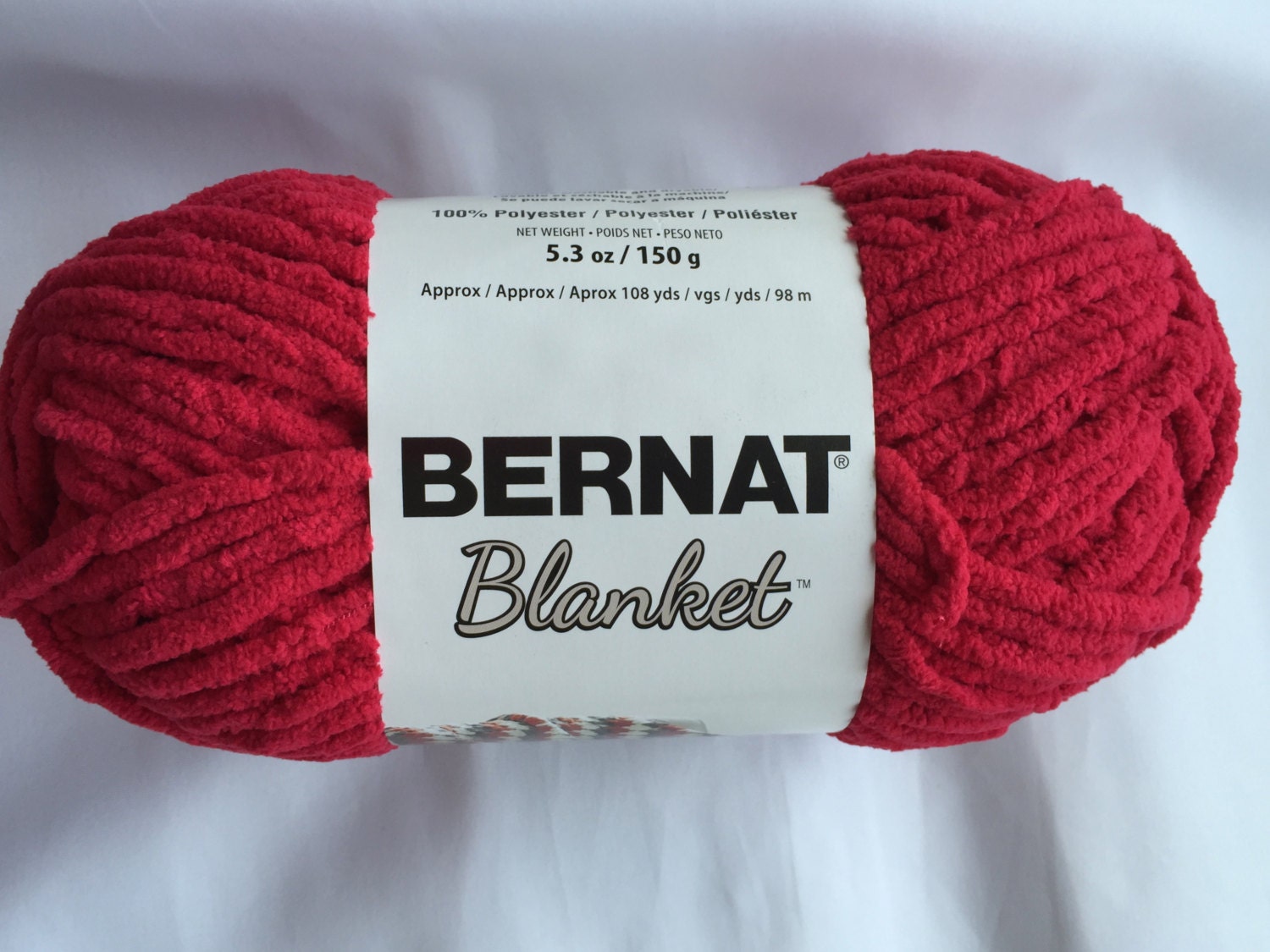 Bernat Blanket Navy Yarn - 3 Pack of 150g/5.3oz - Polyester - 6 Super Bulky - 108 Yards - Knitting/Crochet